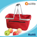 Guaranteed quality foldable basket for supermarket